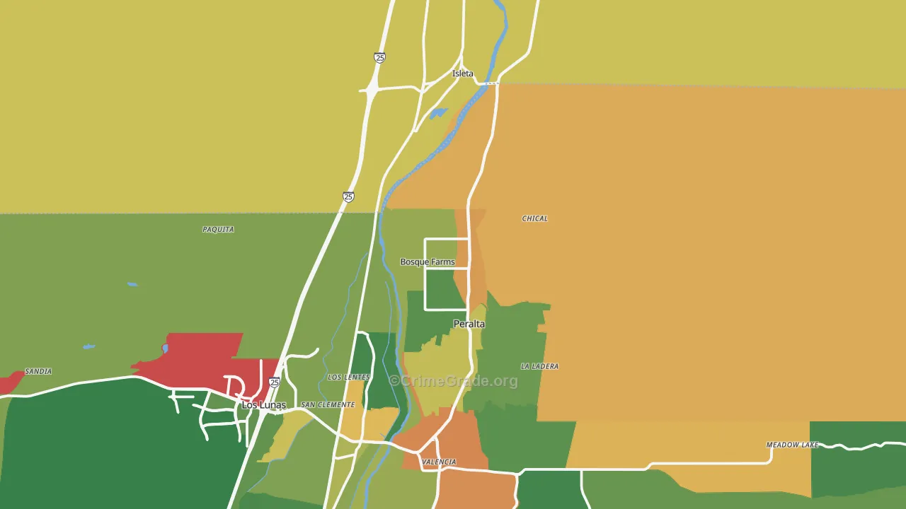 87068, NM Map of Theft Rates