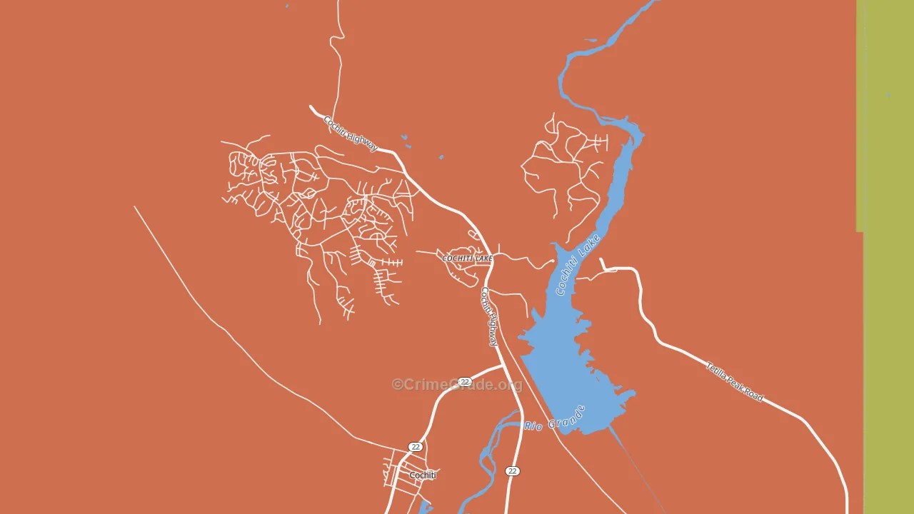 87083, NM Map of Theft Rates