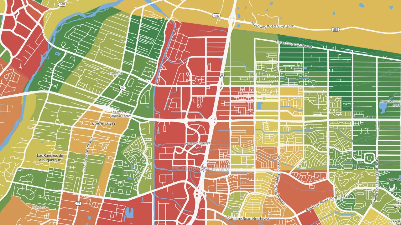 87113, NM Map of Theft Rates