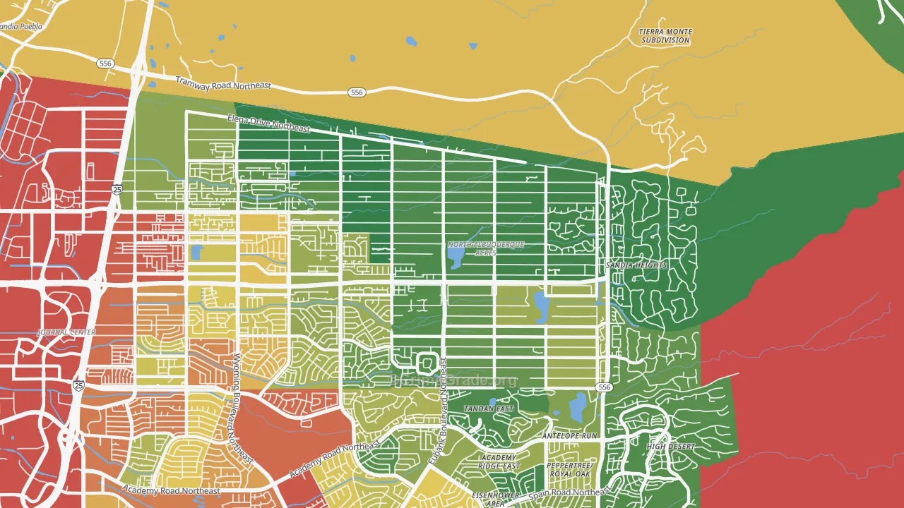 87122, NM Map of Theft Rates