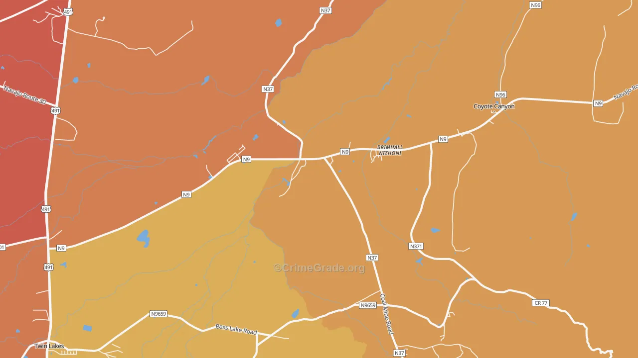 87310, NM Map of Theft Rates