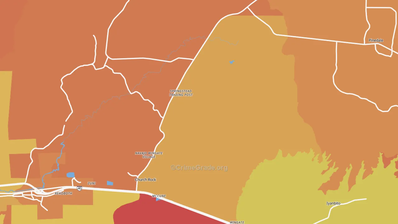 87311, NM Map of Theft Rates