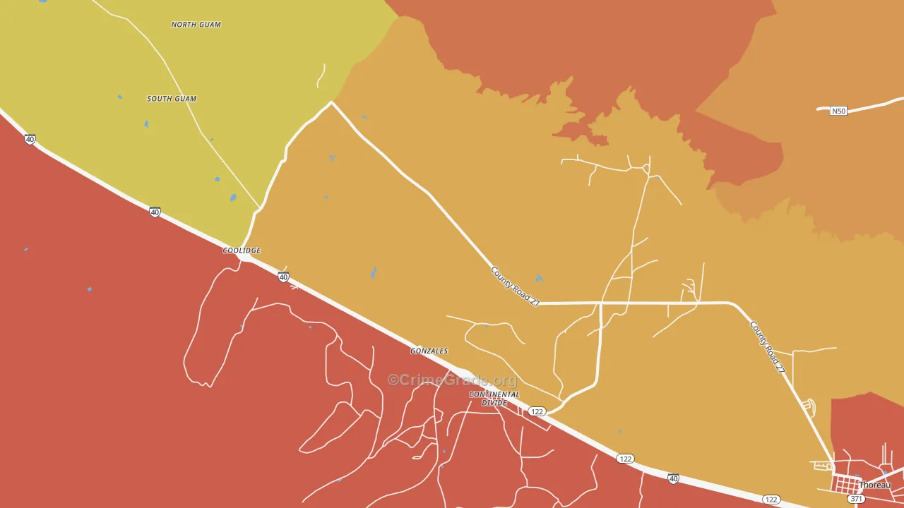 87312, NM Map of Theft Rates