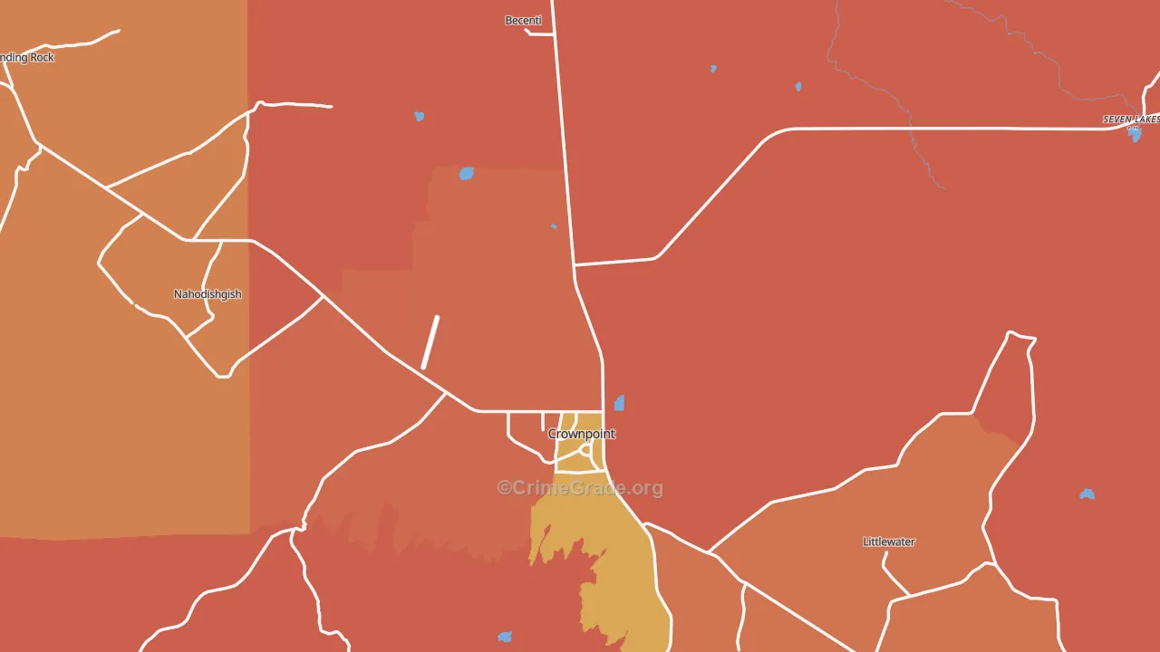 87313, NM Map of Theft Rates