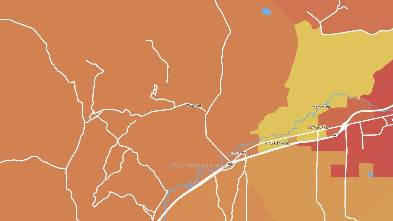 87319, NM Map of Theft Rates