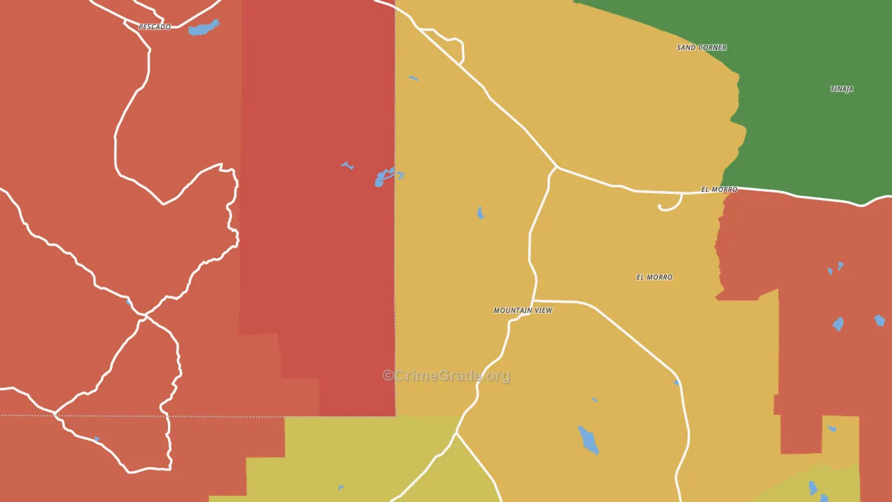 87321, NM Map of Theft Rates