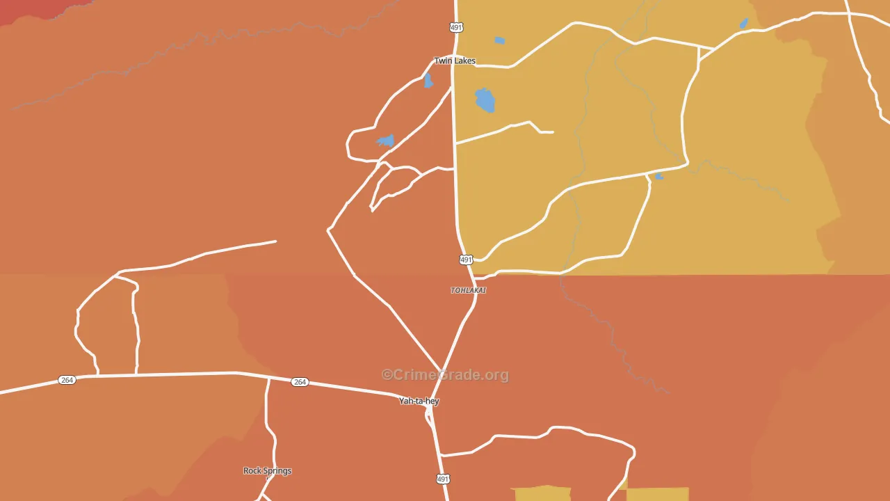 87375, NM Map of Theft Rates