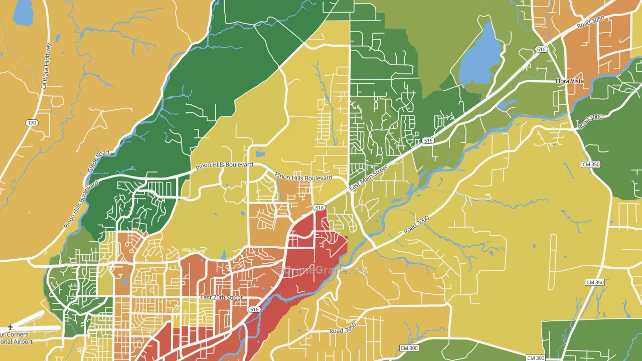 87402, NM Map of Theft Rates