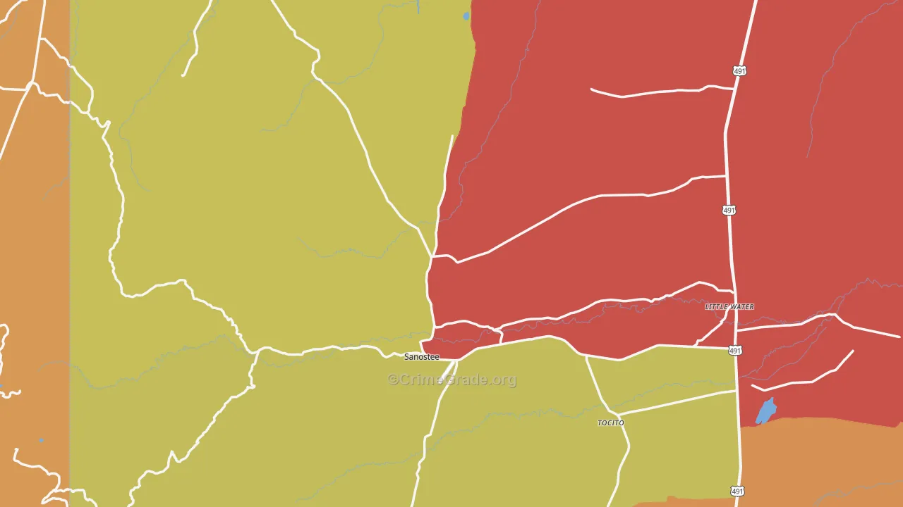 87461, NM Map of Theft Rates