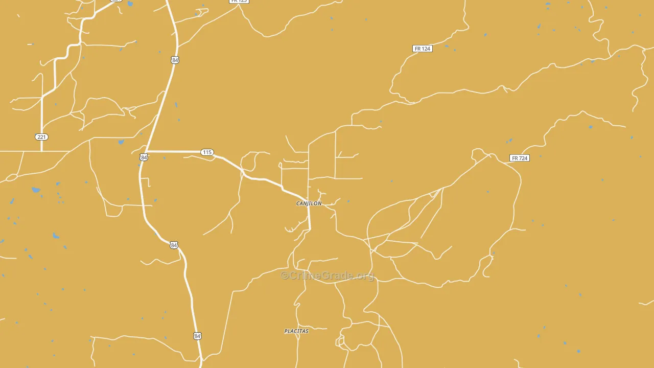 87515, NM Map of Theft Rates
