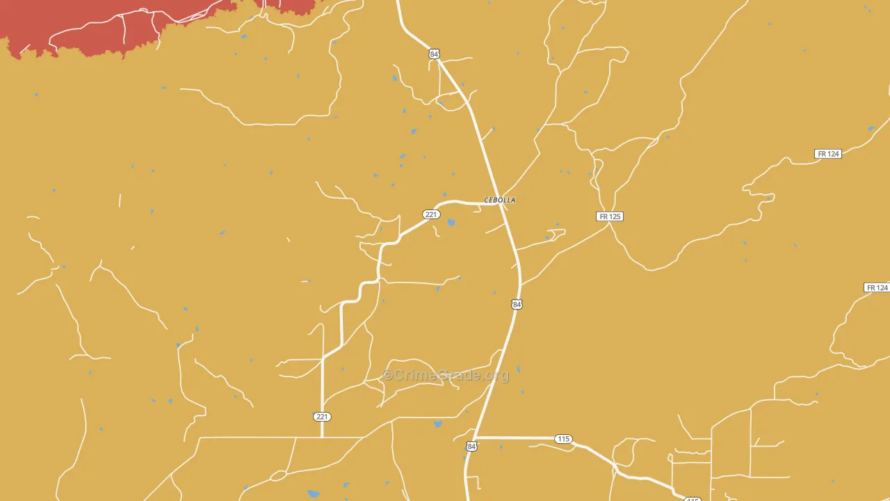 87518, NM Map of Theft Rates