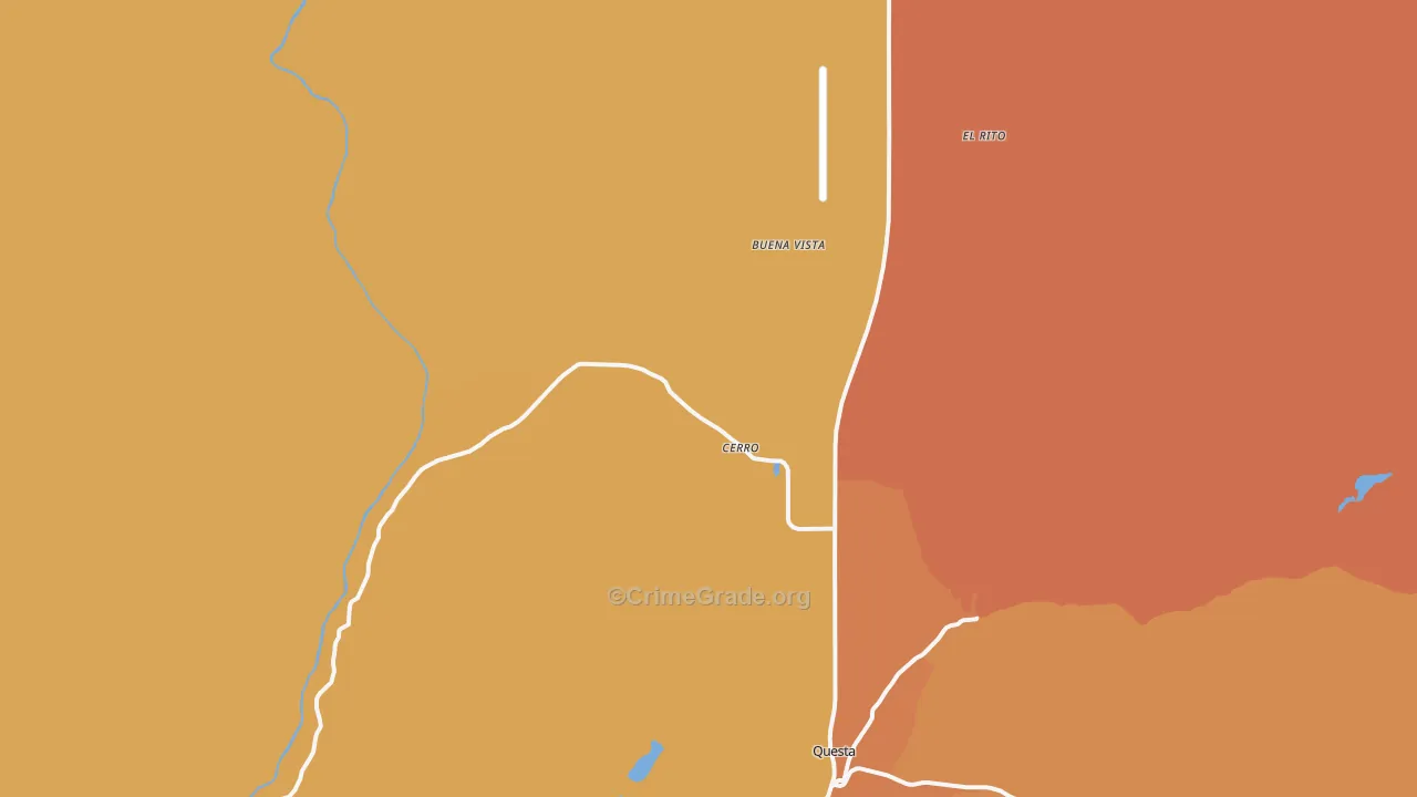 87519, NM Map of Theft Rates