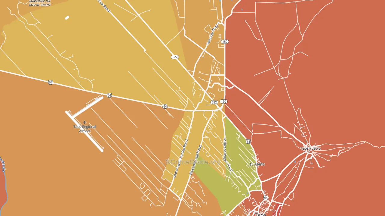 87529, NM Map of Theft Rates