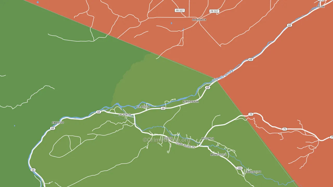 87531, NM Map of Theft Rates