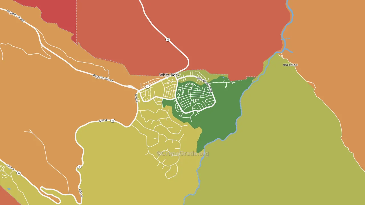 87547, NM Map of Theft Rates