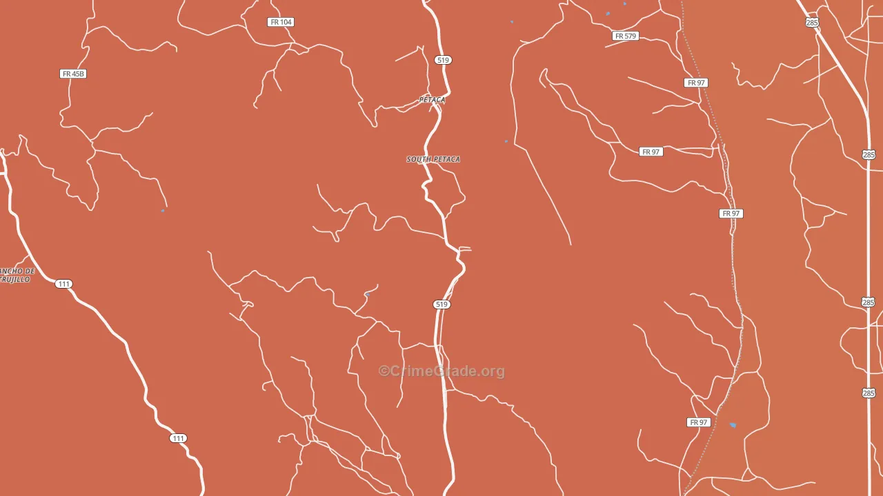 87554, NM Map of Theft Rates