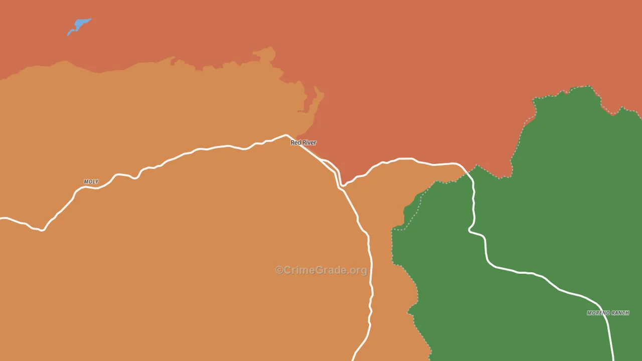 87558, NM Map of Theft Rates