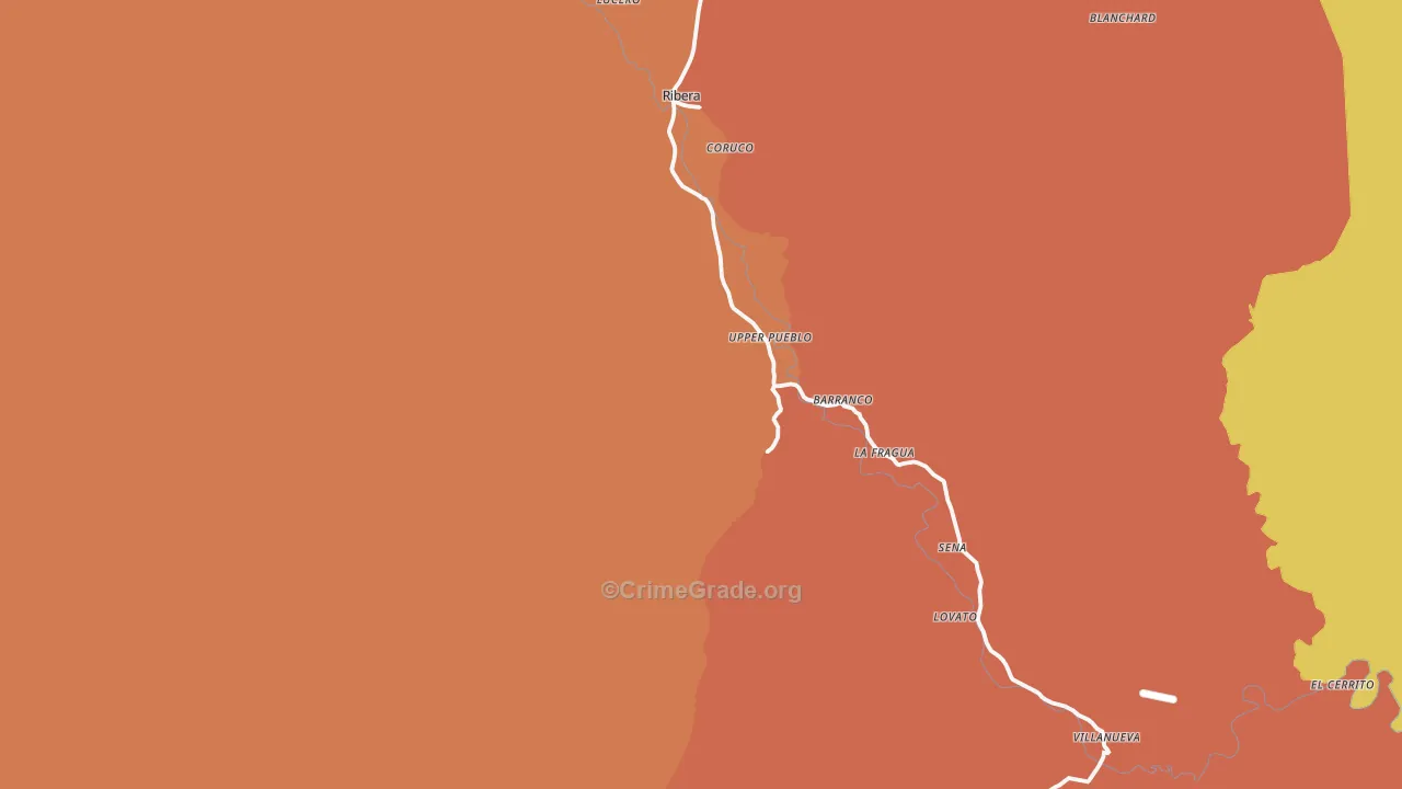 87560, NM Map of Theft Rates