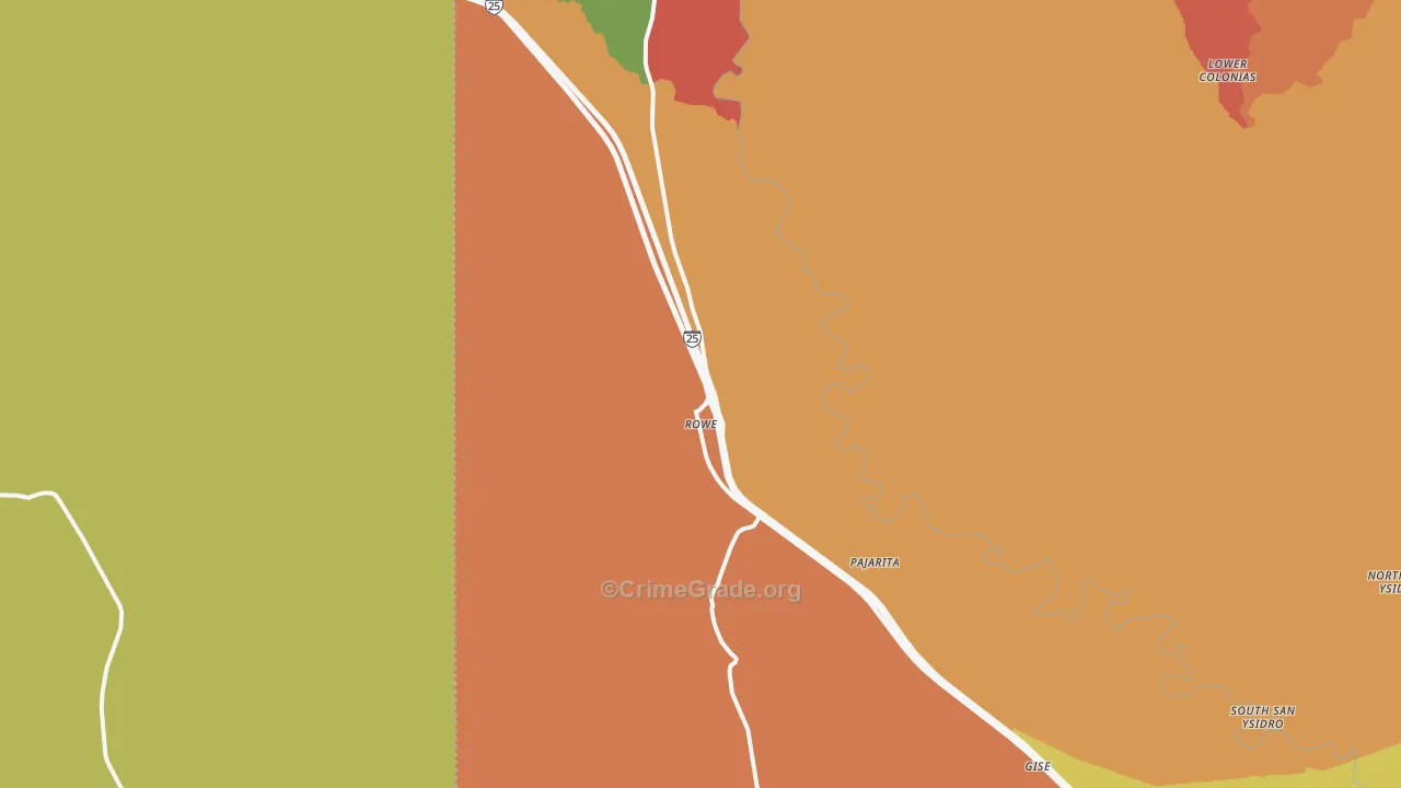 87562, NM Map of Theft Rates
