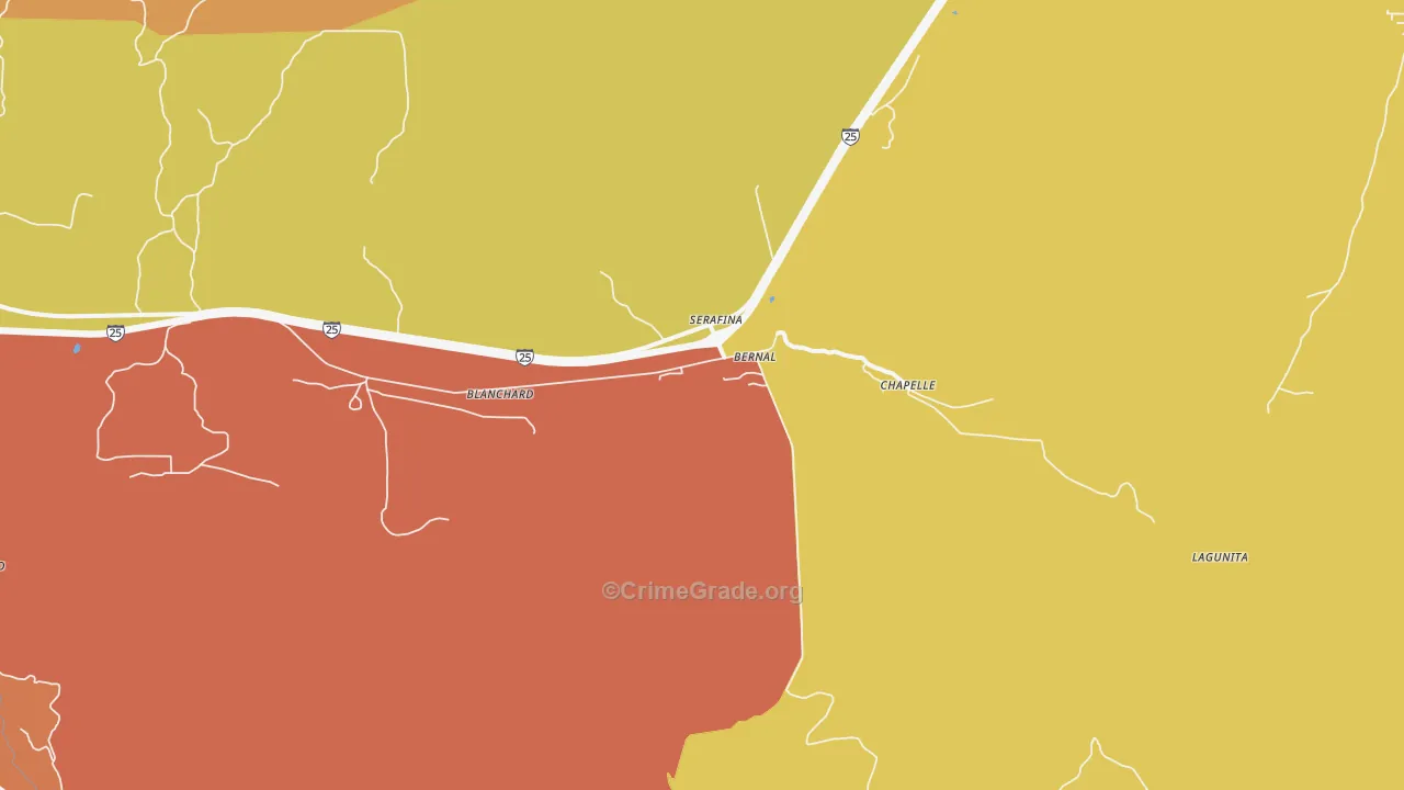 87569, NM Map of Theft Rates