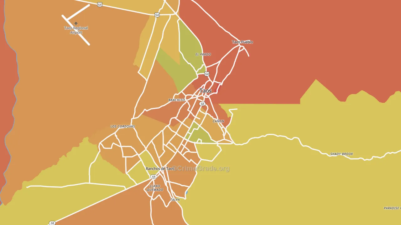 87571, NM Map of Theft Rates