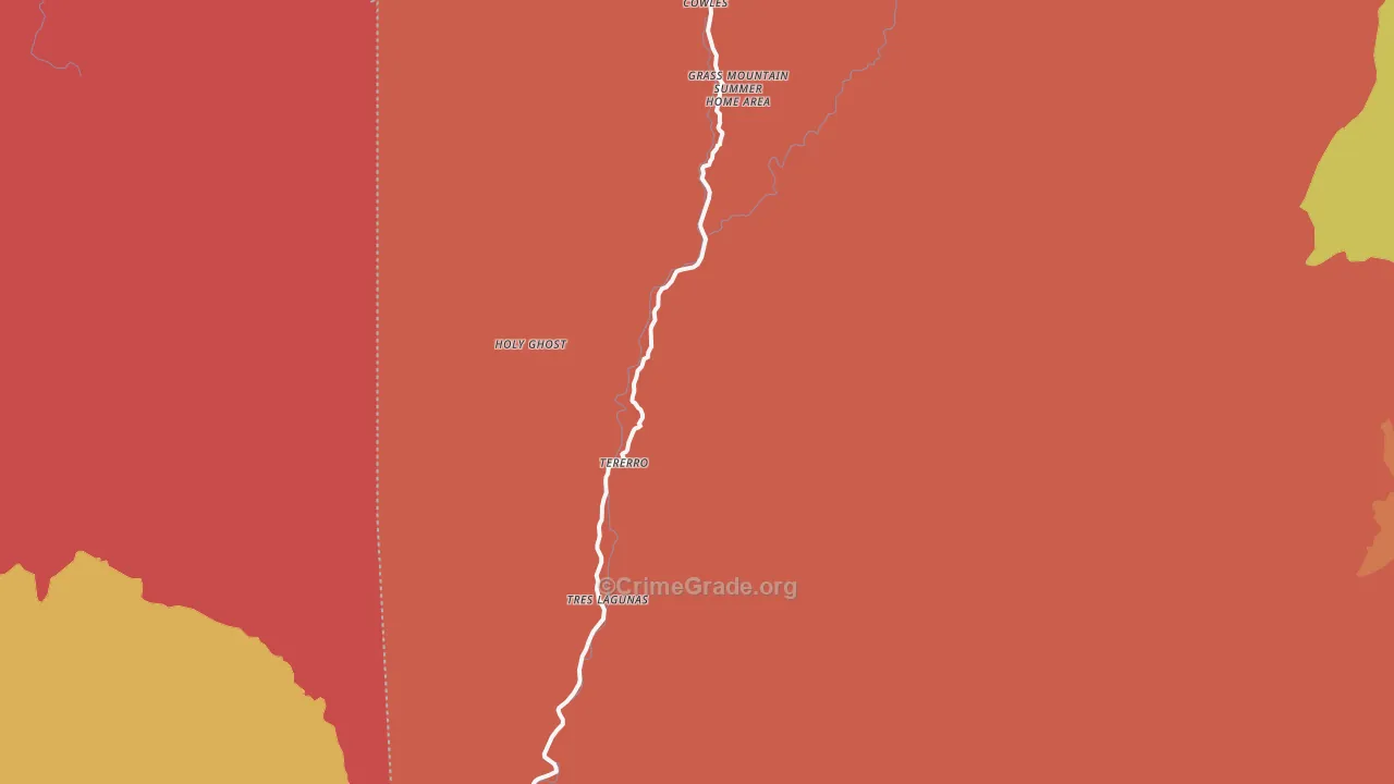 87573, NM Map of Theft Rates