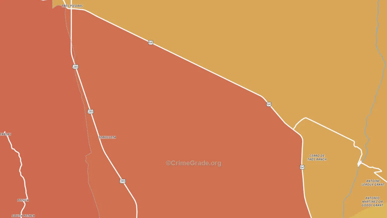 87577, NM Map of Theft Rates
