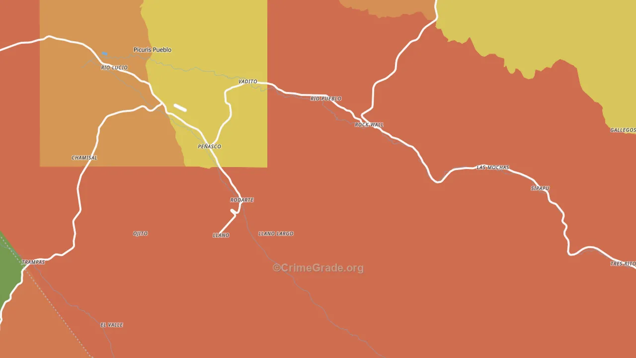 87579, NM Map of Theft Rates