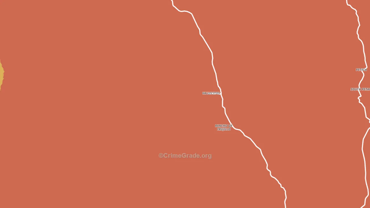 87581, NM Map of Theft Rates