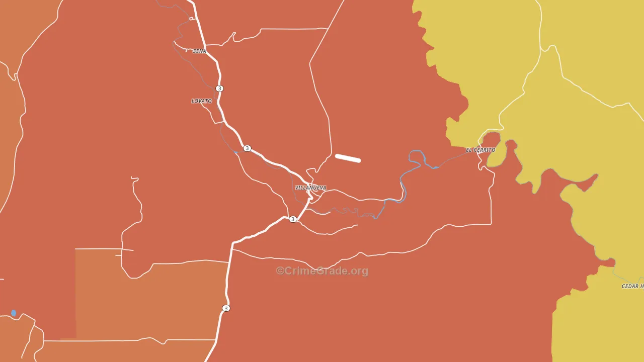 87583, NM Map of Theft Rates