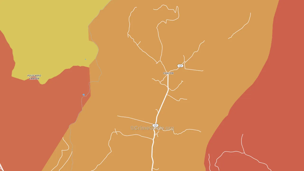 87713, NM Map of Theft Rates