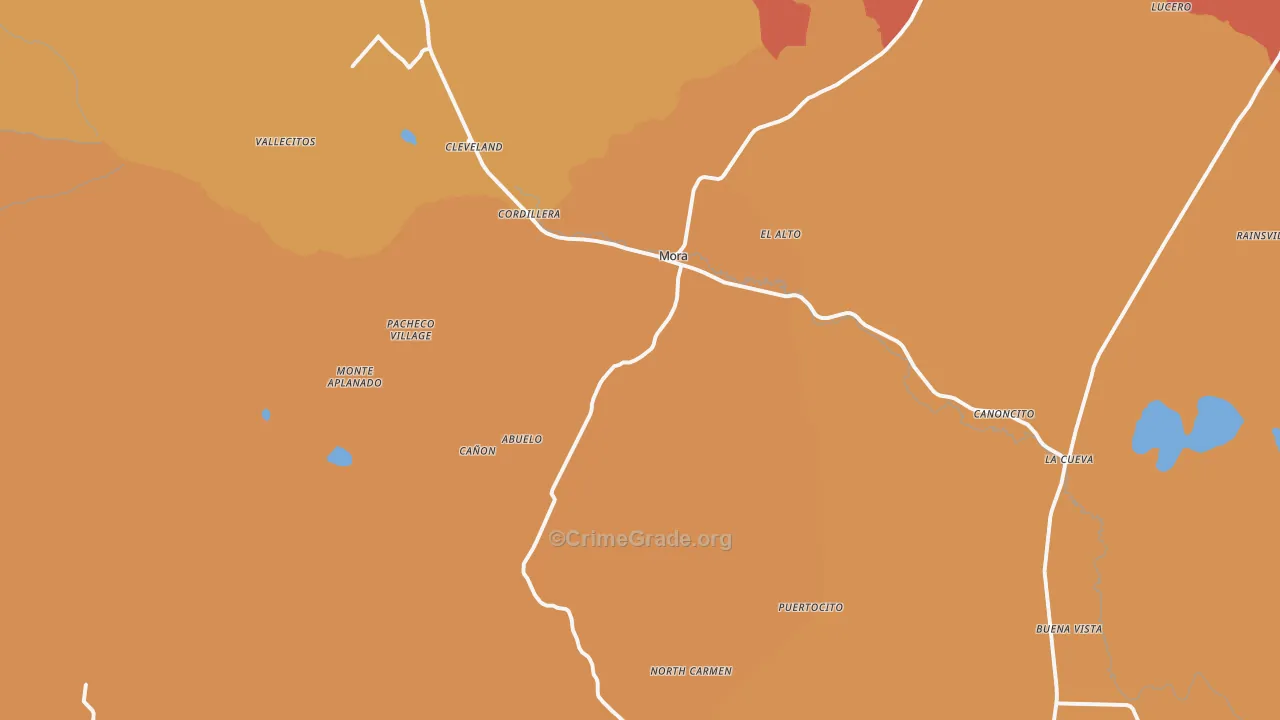 87732, NM Map of Theft Rates