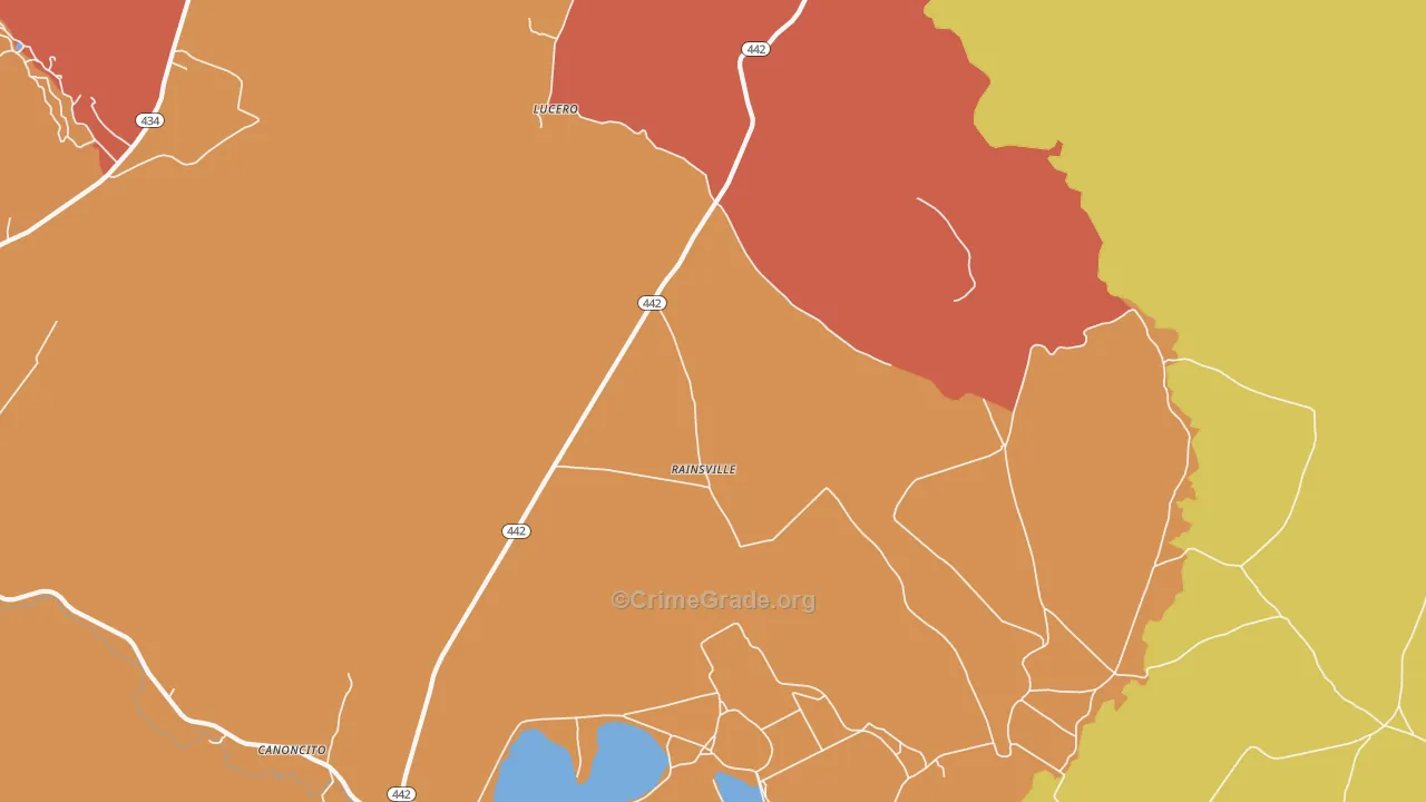 87736, NM Map of Theft Rates