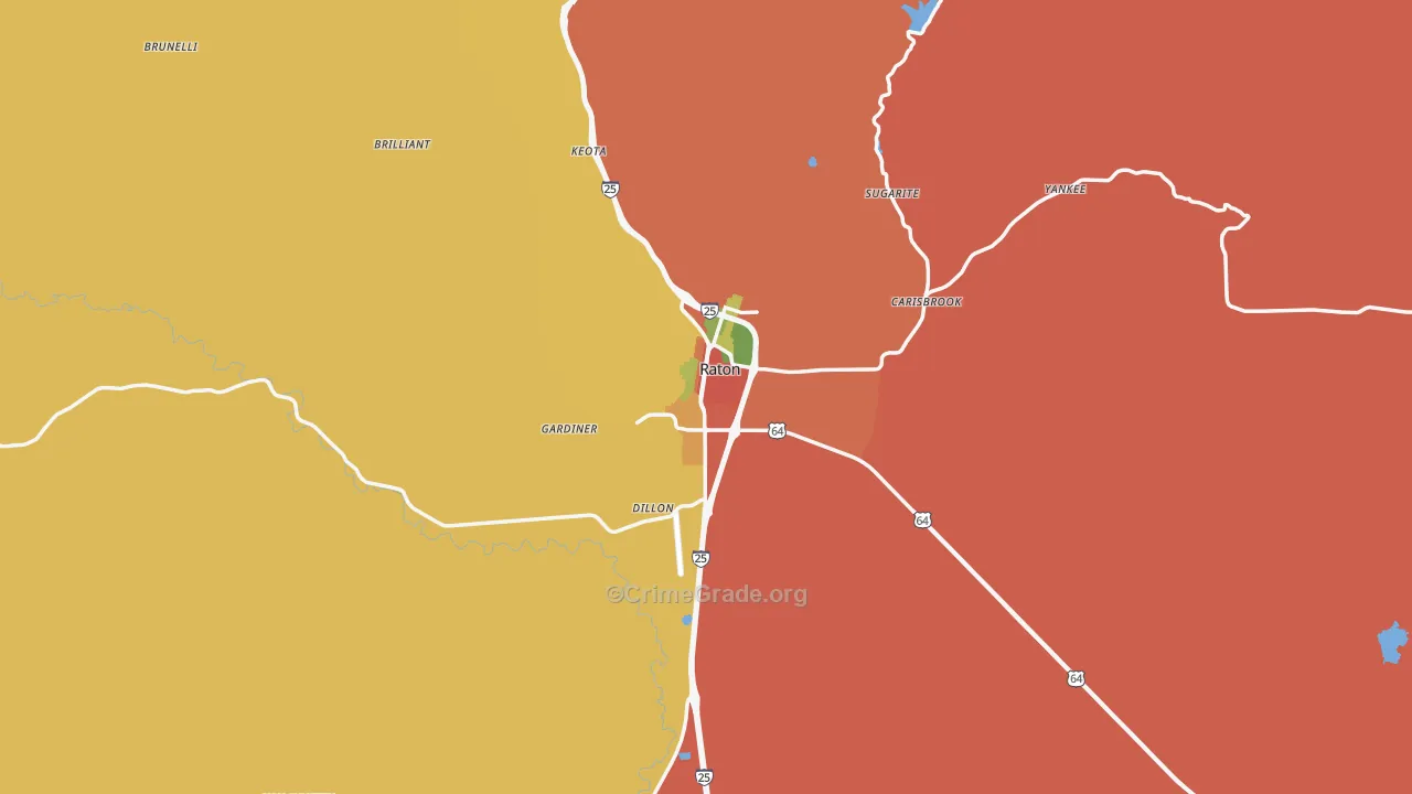 87740, NM Map of Theft Rates