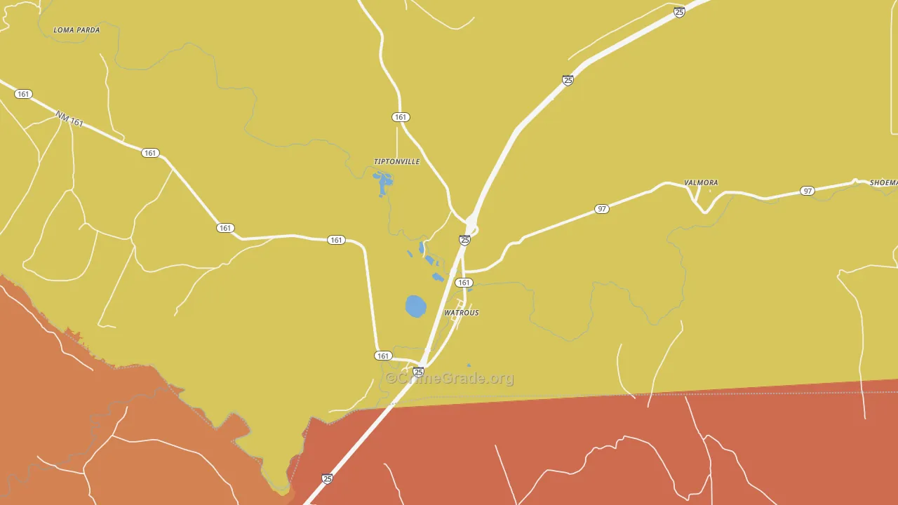 87753, NM Map of Theft Rates