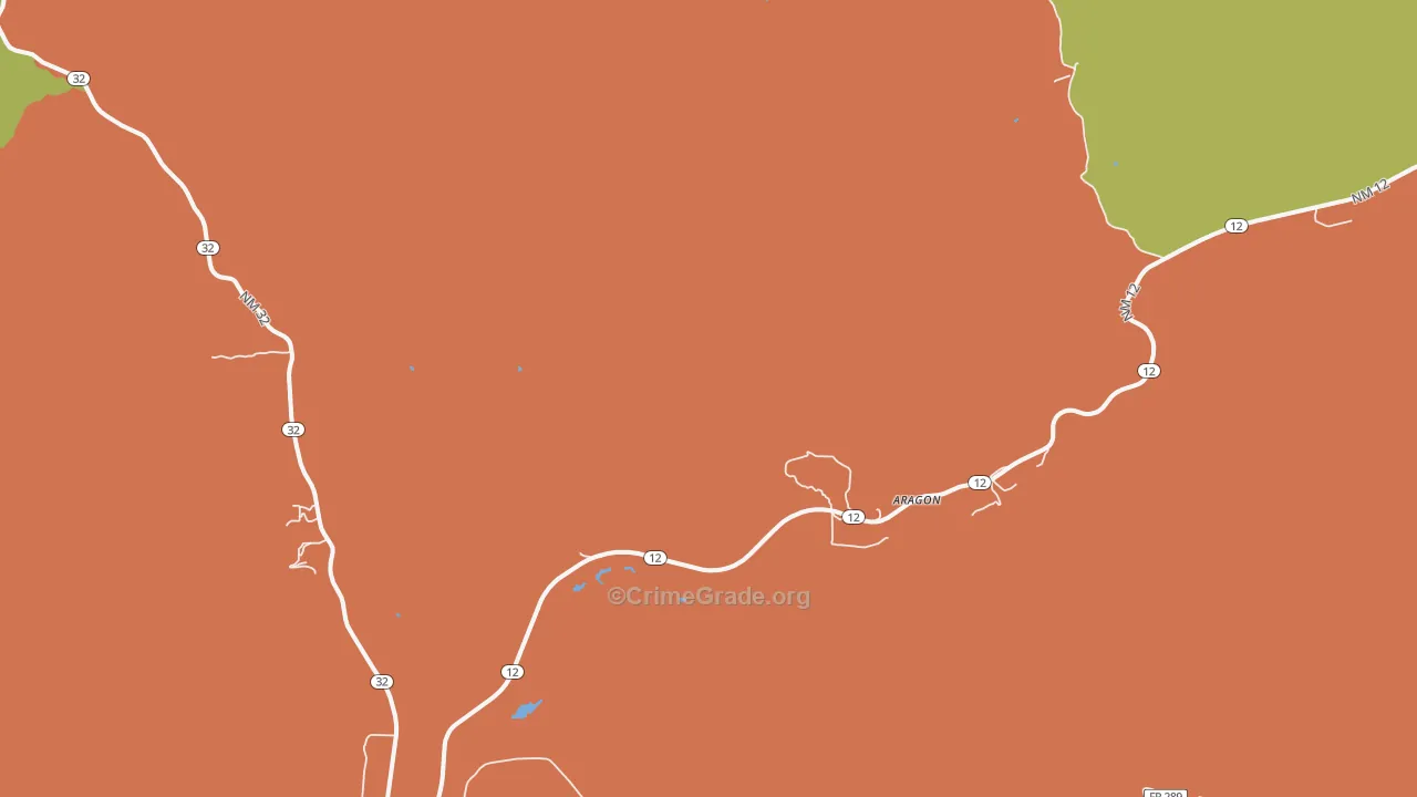 87820, NM Map of Theft Rates