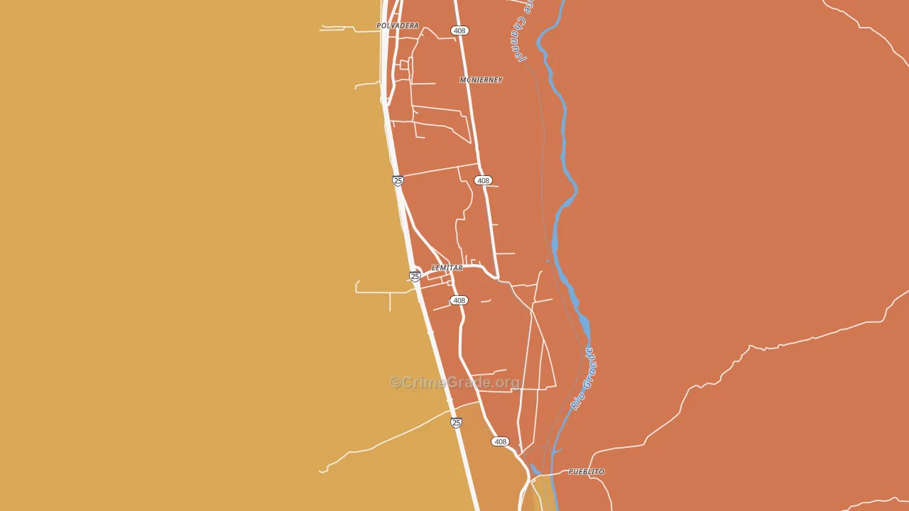 87823, NM Map of Theft Rates