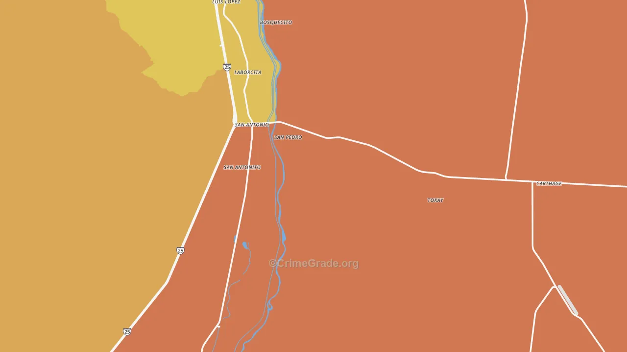 87832, NM Map of Theft Rates