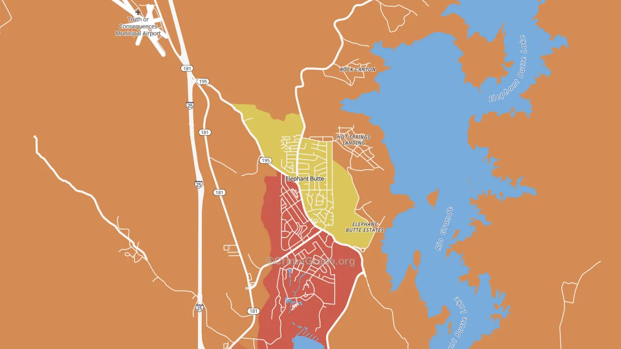87935, NM Map of Theft Rates