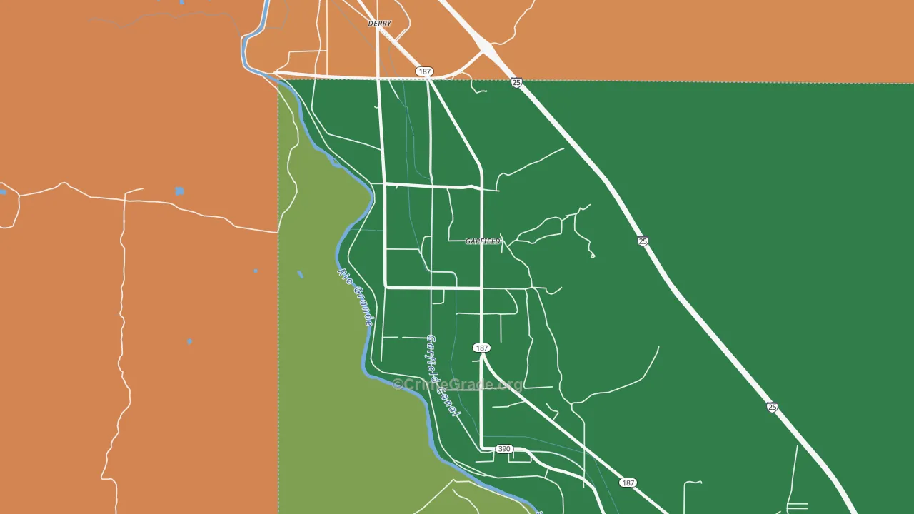 87936, NM Map of Theft Rates