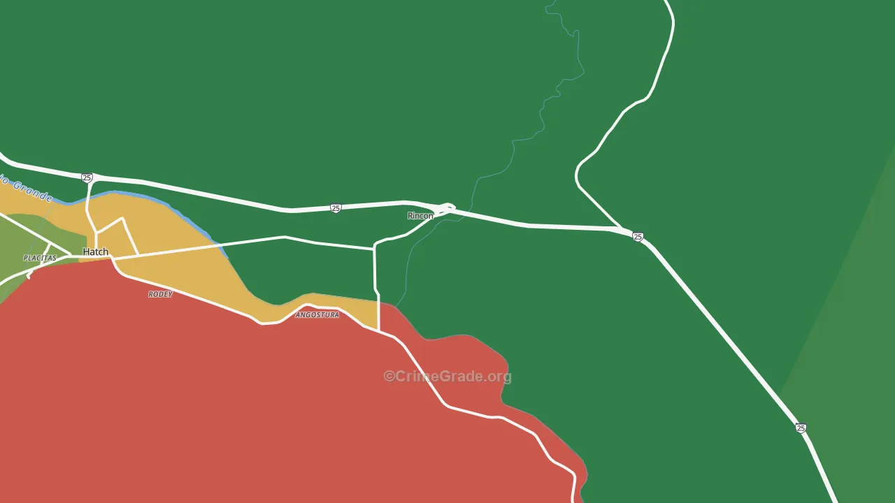 87940, NM Map of Theft Rates