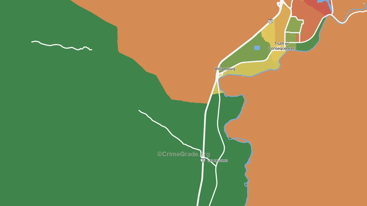 87942, NM Map of Theft Rates