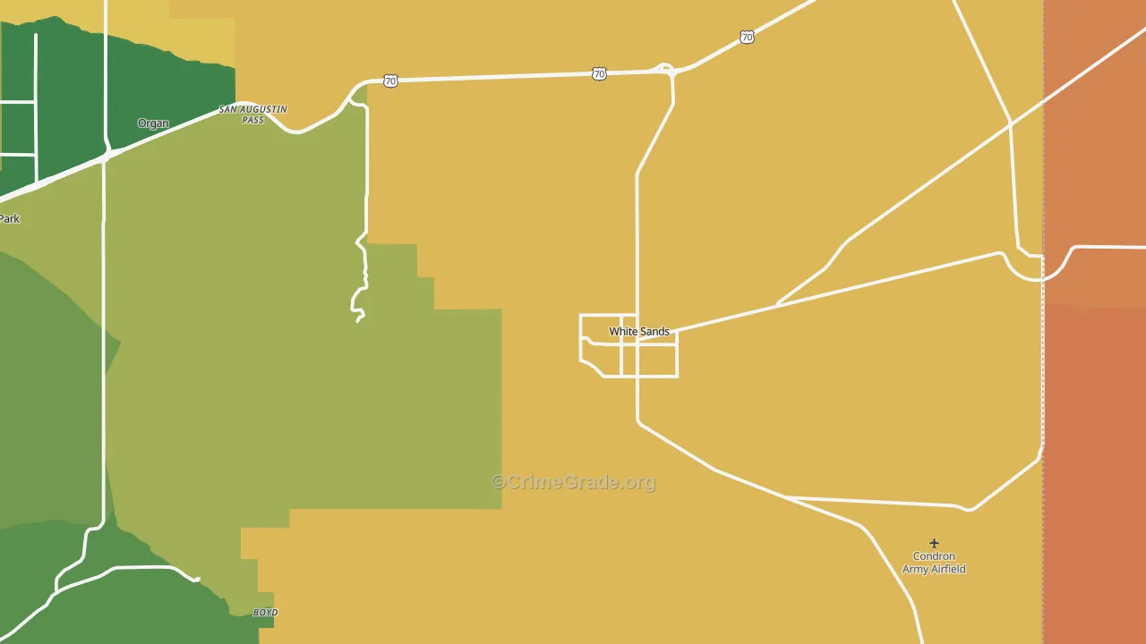 88002, NM Map of Theft Rates