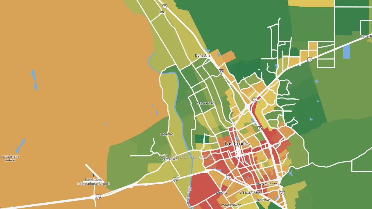 88007, NM Map of Theft Rates