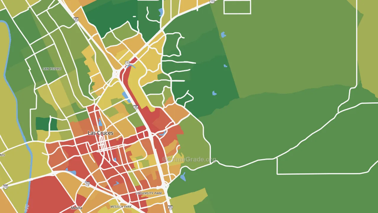 88011, NM Map of Theft Rates