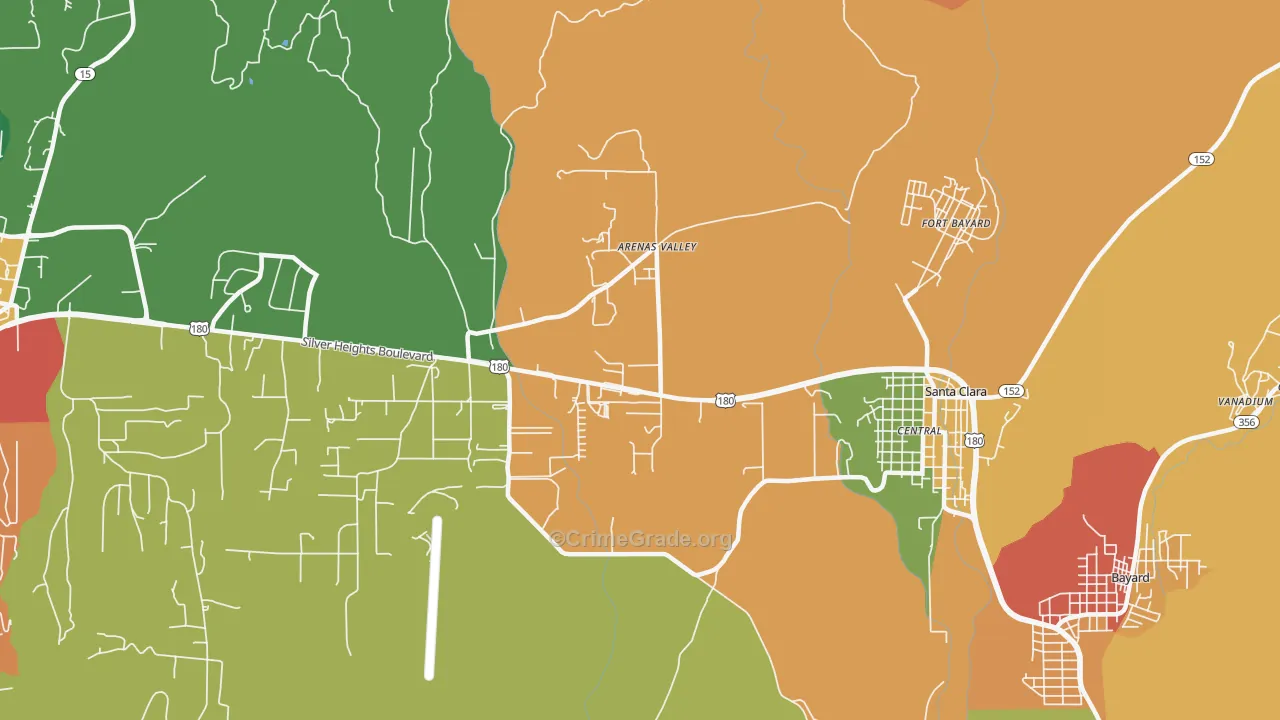 88022, NM Map of Theft Rates