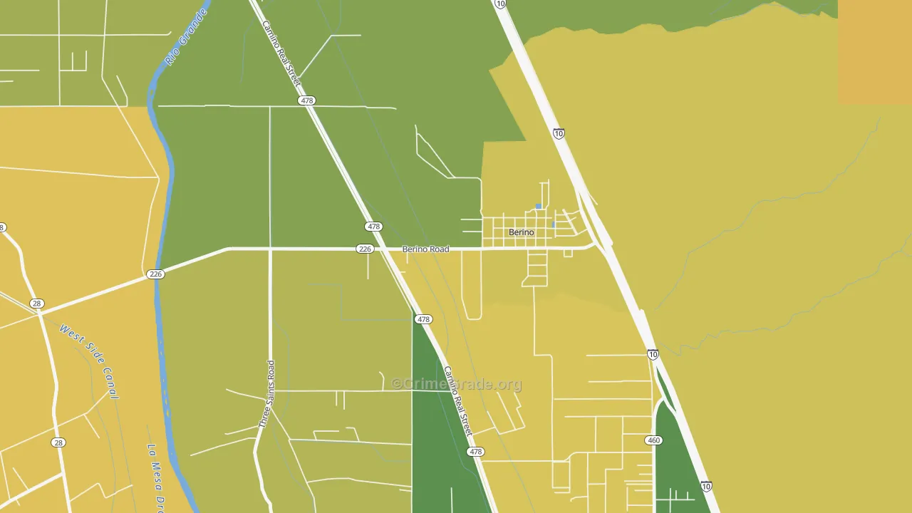88024, NM Map of Theft Rates