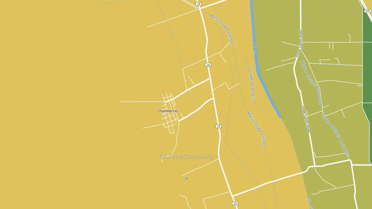 88027, NM Map of Theft Rates