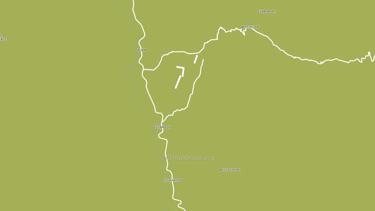 88039, NM Map of Theft Rates