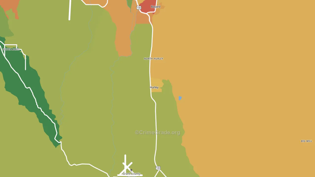 88043, NM Map of Theft Rates